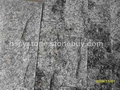 供应文化石黑白花蘑菇石产品图片 - 华山石材